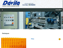 Tablet Screenshot of davilatextil.com.br